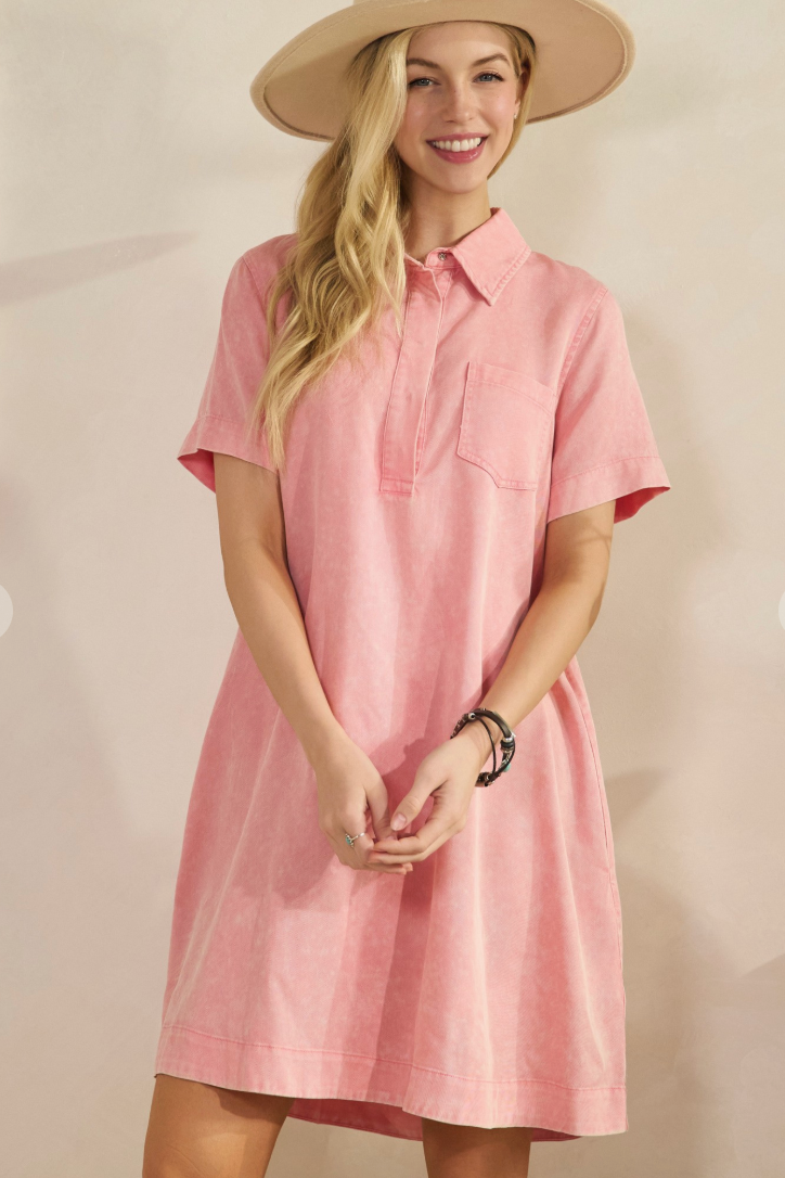 Tencel Washed Tunic Dress – kindredmercantile